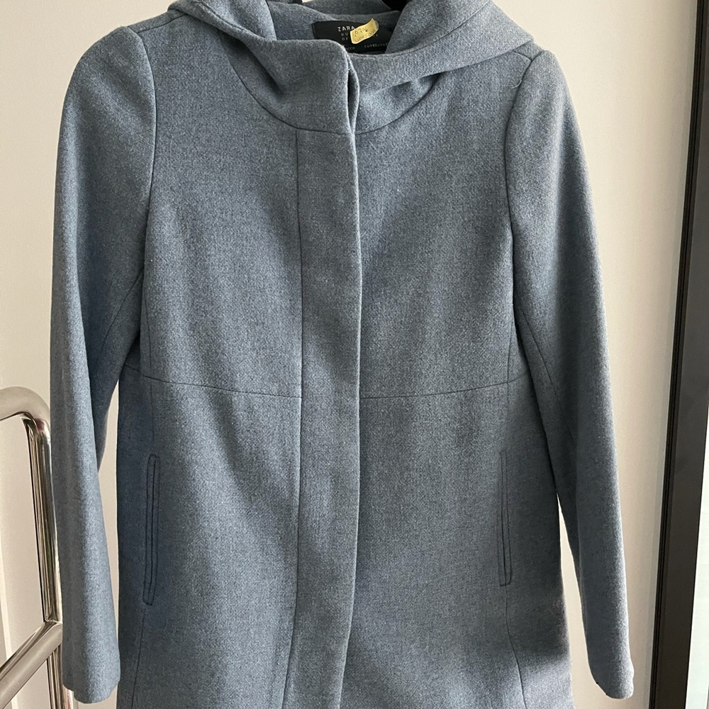 Light blue pea coat